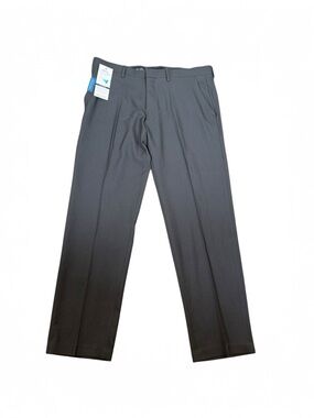 Haggar Active Series Performance Charcoal Gray Straight Fit Pants Size 36X30